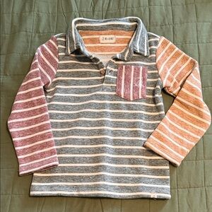 Me & Henry Striped Long Sleeve Kids Shirt